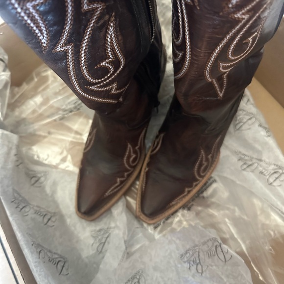 Brown Western Cowboy Boots - Picture 1 of 12